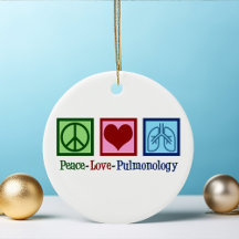 Pulmonoloog Peace Love Pulmonology Kerstmis