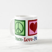 Pulmonoloog Peace Love Pulmonology Koffiemok (Voorkant links)