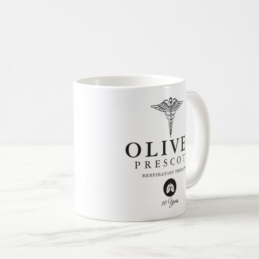 Pulmonoloog Professional Afstuderen | Pensionering Koffiemok (Voorkant rechts)