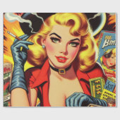  Pulp Country Girl Cadeaupapier (Vlak)