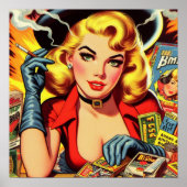  Pulp Country Girl Poster (Voorkant)