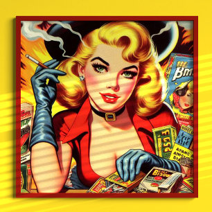 Pulp Country Girl Poster