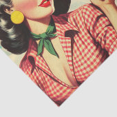  Pulp Cowgirl Illustratie Tissuepapier (Detail)