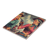  Pulp Cowgirls Illustratie Tegeltje (Zijkant)