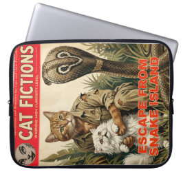 Pulp Fiction Kattenmagazine Omslag Laptop Hoesje Sleeve