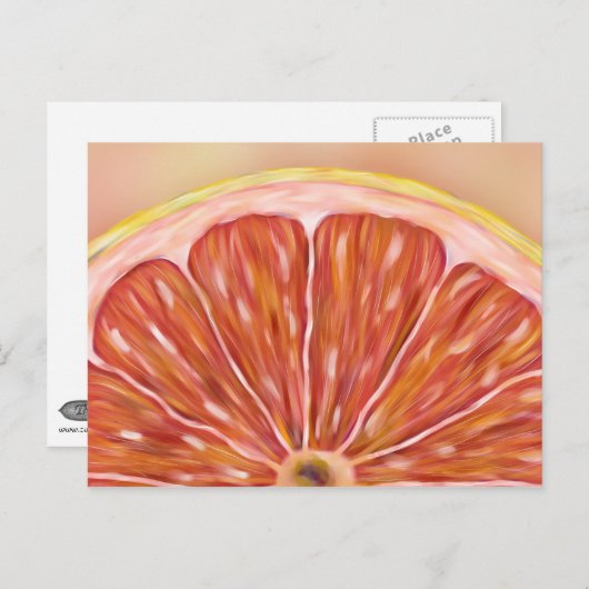 "Pulp Fiction" macrograpefruitslice-briefkaart Briefkaart (Voorkant / Achterkant)