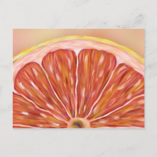 "Pulp Fiction" macrograpefruitslice-briefkaart Briefkaart