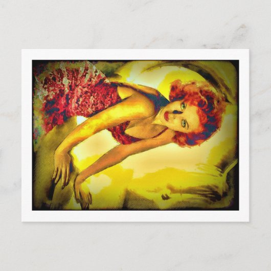 "Pulp Hoesje" Lana Turner Briefkaart (Voorkant)