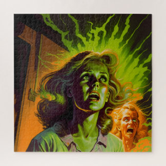 Pulp Horror Comic Hoesje Artwork Retro van 1980 Legpuzzel