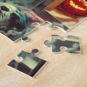  pulp horror meisje illustratie legpuzzel (Zijkant)