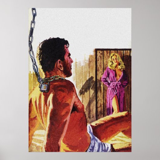  Pulp Magazine Hoesje Art - Kinky Love Poster (Voorkant)