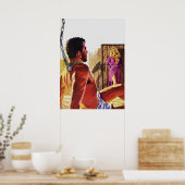  Pulp Magazine Hoesje Art - Kinky Love Poster (Keuken)