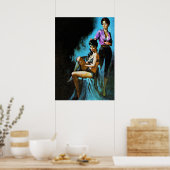 pulp magazine Hoesje Art met vreemd gevoel Poster (Keuken)