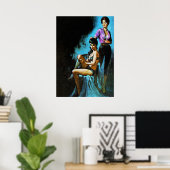 pulp magazine Hoesje Art met vreemd gevoel Poster (Thuiskantoor)