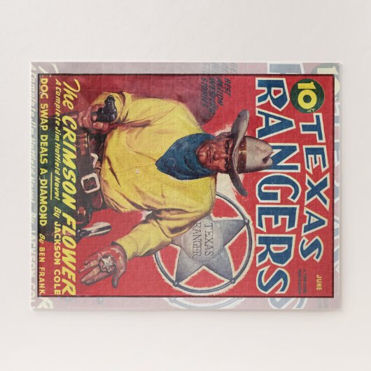  PULP MAGAZINE HOESJE ART WESTERN LEGPUZZEL (Horizontaal)