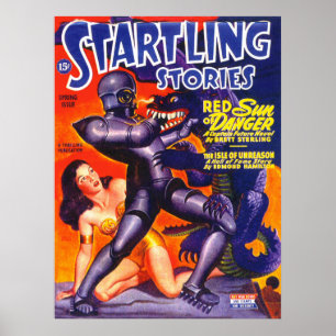 pulp Magazine Hoesje STARTEN VAN STORIES Poster