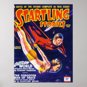 pulp Magazine Hoesje STARTEN VAN STORIES Poster