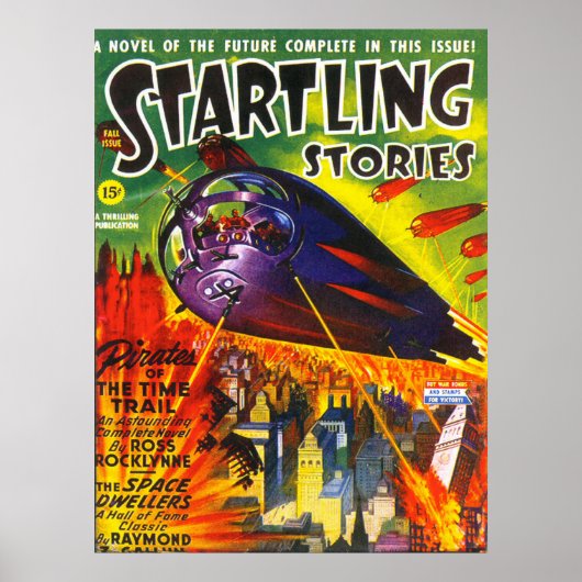  pulp Magazine Hoesje STARTEN VAN STORIES Poster (Voorkant)