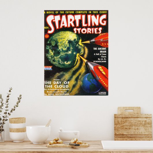  pulp Magazine Hoesje STARTEN VAN STORIES Poster (Keuken)