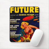  Pulp Paperback Sci-Fi Space Girl Hoesje Muismat (Met muis)