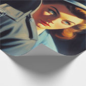  pulp politie illustratie cadeaupapier (Hoek)