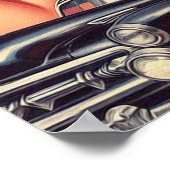 pulp politie illustratie poster (Hoek)