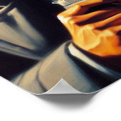  pulp politie illustratie poster (Hoek)