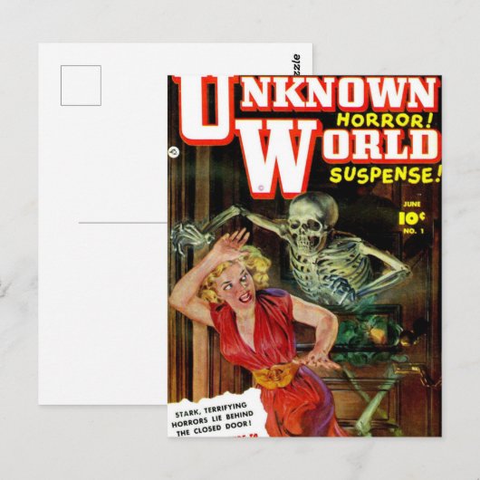 Pulp Science Fiction briefkaart #2 (Voorkant / Achterkant)