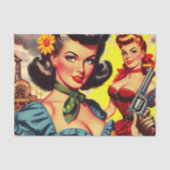 pulp Western meisjes Tissuepapier (Voorkant)