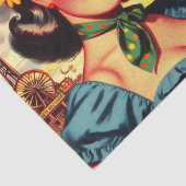 pulp Western meisjes Tissuepapier (Detail)
