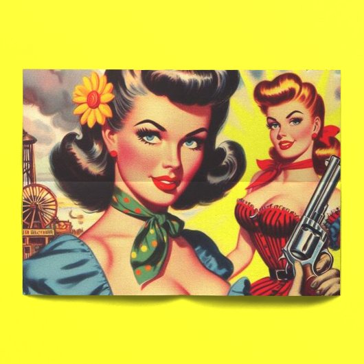 pulp Western meisjes Tissuepapier