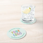 Pulpboard Paper Onderzetters Company Logo Light Gr (Insitu)