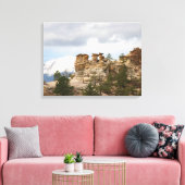 Pulpit Rock met Pikes Peak Canvas Afdruk (Insitu (Woonkamer))