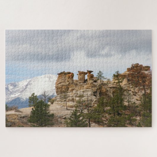Pulpit Rock met Pikes Peak Legpuzzel (Horizontaal)