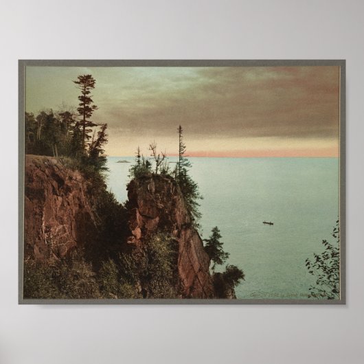 Pulpit Rock, Presque Isle Park Marquette, MI Poster (Voorkant)