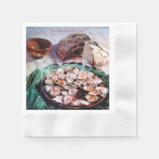 Pulpo a la gallega servet (Voorkant)