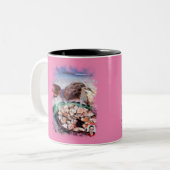 Pulpo a la gallega tweekleurige koffiemok (Voorkant links)