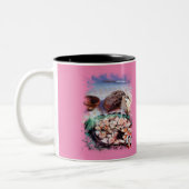 Pulpo a la gallega tweekleurige koffiemok (Links)