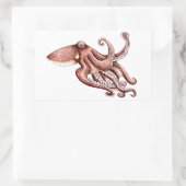 Pulpo - Octopus vulgaris Rechthoekige Sticker (Tas)
