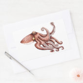 Pulpo - Octopus vulgaris Rechthoekige Sticker (Envelop)