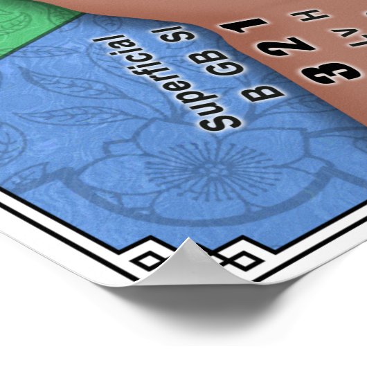 Pulppuntwandgrafiek - Groot Poster (Hoek)