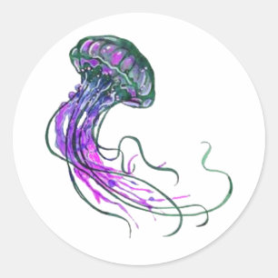 PULS EN TENTACELS RONDE STICKER