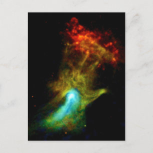 Pulsar B1509 - Hand of God Röntgennevel NASA-foto Briefkaart