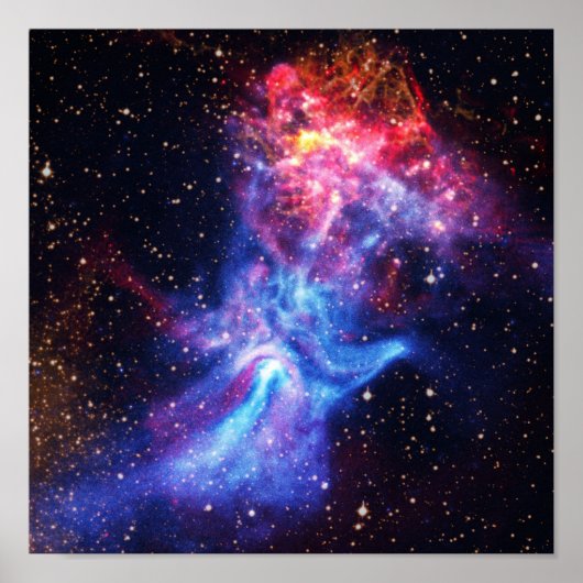 Pulsar B1509 - Hand of God Röntgennevel NASA-foto Poster (Voorkant)
