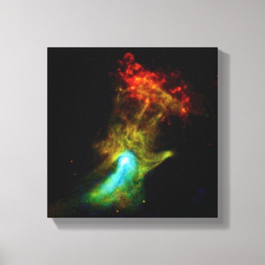Pulsar B1509 - Hand of God X-Ray Nebula NASA Foto Canvas Afdruk (Voorkant)