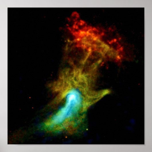Pulsar B1509 - Hand of God X-Ray Nebula NASA Foto Poster (Voorkant)
