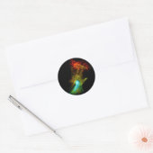 Pulsar B1509 - Hand van God Röntgennevel NASA-foto Ronde Sticker (Envelop)