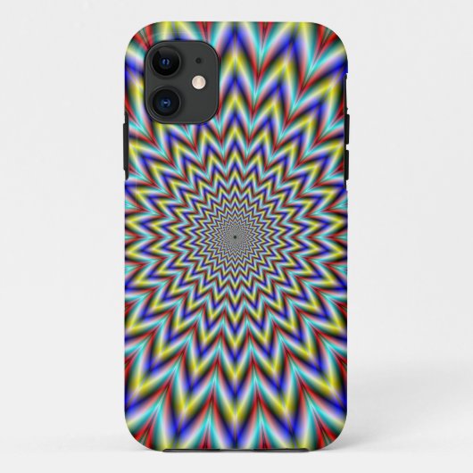 Pulsar in rood geel en blauw Case-Mate iPhone case (Achterkant)