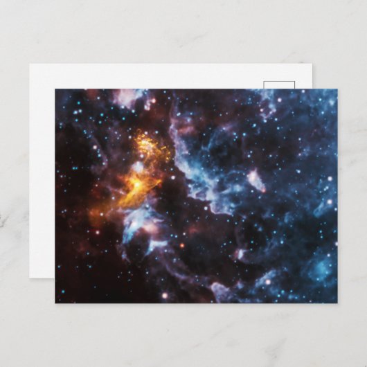 Pulsar Neutron Star Galaxy Afbeelding Briefkaart (Voorkant / Achterkant)