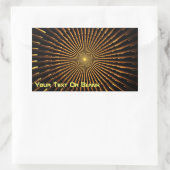 Pulsar Rechthoekige Sticker (Tas)